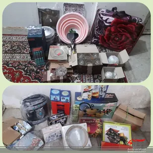 اهدای چند قلم جهیزیه به نوعروسان توسط پایگاه عفت ناحیه مقاومت بسیج آران و بیدگل