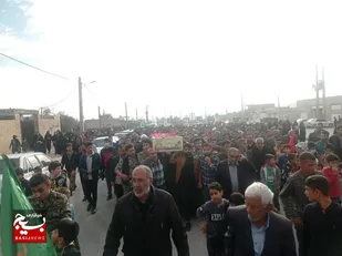 تشیع شهید گمنام در شهر تشان