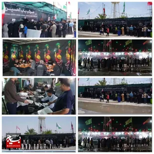 خدمت&zwnj;رسانی شبانه&zwnj;روزی موکب باب&zwnj;الحسین (ع) بیدبلند خلیج فارس به زائران اربعین حسینی