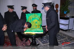 دیدار خادمین امام رضا(ع) با خانواده شهیده&laquo;میترا احمدی&raquo;