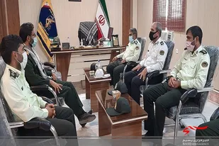 دیدار جانشین فرمانده انتظامی و پلیس راهور با فرمانده ناحیه بسیج کنارکبه مناسبت هفته بسیج