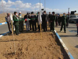رونمایی از المان ۳۰ تن از شهداء والامقام بنادکوک دیزه شهرستان تفت