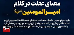 معنای غفلت در کلام امیرالمومنین&zwnj;علیه&zwnj;السلام