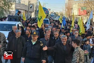تشییع پیکر شهید گمنام در شهر مهاجران