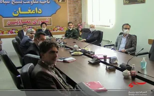 نشست هماهنگی رزمایش مواسات و همدلی مؤمنانه در سپاه ناحیه دامغان