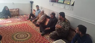 دیدار مسئول بسیج ورزشکاران شهرستان دیّر با خانواده شهید حسین دوراهکی