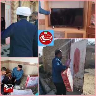 اهداء تلویزون به خانواده روستایی درهندیجان