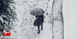 بارش پراکنده برف از روز جمعه در استان اردبیل