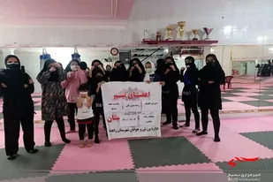 برگزاری مسابقات رزمی توسط حوزه ام الائمه زاهدان