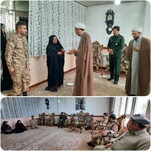 دیدار مسئولان با خانواده شهدای سردشت