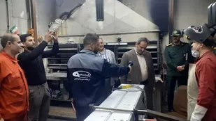 بازدید مسئول سازمان بسیج کارگران و کارخانجات کشور از مجموعه کارخانجات اتمسفر