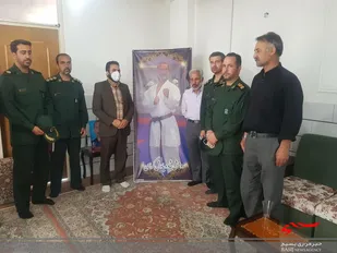 ابراز همدردی جمعی از مسئولین سپاه روح الله با خانواده مرحوم حاج جواد لطیفی استاد برتر کاراته ایران