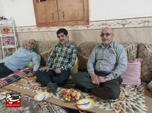 عیادت از رزمنده دفاع مقدس و پاسدار بازنشسته عالی نوشادی