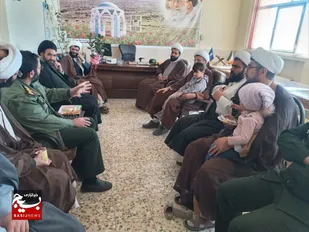 دیدار امام جمعه، فرماندار، جمعی از مدیران با پاسداران اردل