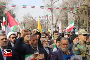 حماسه حضور مردم ولایی قزوین در روز ۹ دی