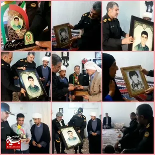 تجلیل فرمانده انتظامی از خانواده های معظم شهدای هندیجان