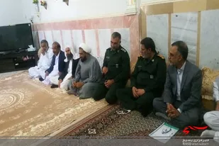 دیدار و تکریم از دو خانواده شهید و یک جانبازان در سراوان