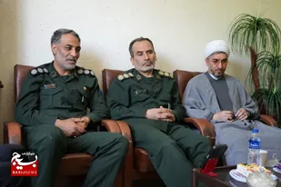 دیدار مسئول نمایندگی ولی فقیه در سپاه انصارالحسین(ع) با کارکنان معاونت روابط عمومی سپاه استان همدان