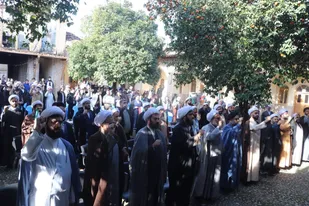 مراسم تجمع طلاب و روحانیون دارالمومنین گرگان