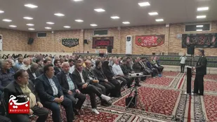 تجلیل از یادگاران دفاع مقدس در حسینیه ثارالله امیدیه
