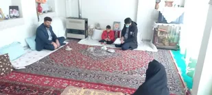 دیدار رزمندگان گردان ۱۲۴ امام حسین علیه السلام با خانواده شهید یدالله پریشانی