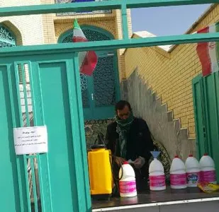 توزیع اقلام بهداشتی در غرب شهرکرد