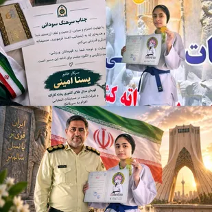 تجلیل از بانوی ورزشکار هندیجان قهرمان کاراته کشور