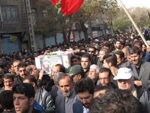 پیکر مطهر شهید &laquo;بشیری&raquo; در همدان تشییع شد