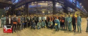 بدرقه شاگردان نکونام به سوی آسیا با آرزوی موفقیت کارگران شرکت فولاد