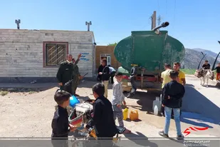 اجرای عملیات آبرسانی سیار در روستای طلوبین صورت گرفت