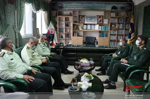 دیدار فرمانده نیروی انتظامی مازندران با فرمانده سپاه کربلا