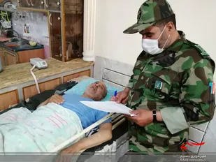 دیدار و سرکشی بسیجیان نجف آباد از خانواده معظم شهداء