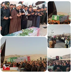 تشییع با شکوه شهید مدافع امنیت در شهرستان باغملک با حضور جانشین فرمانده نیروی انتظامی استان خوزستان برگزار شد