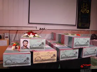مراسم استقبال و وداع با شهید دفاع مقدس حمزه نعمتی چرمهینی و 5شهید گمنام  در ناحیه لنجان