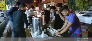 برپایی ایستگاه صلواتی بمناسبت شهادت امام رضا(ع) توسط پایگاه متوسلیان