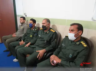 دیدار فرمانده و مسئول دفتر نمایندگی ولی فقیه در کهنوج با حجت الاسلام خالصی