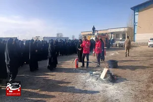 برگزاری رزمایش گردان کوثر بسیج خواهران شهرستان بهار