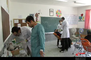 خدمات&zwnj;رسانی گروه جهادی تخصصی بیمارستان بقیه الله(عج) در اسدآباد