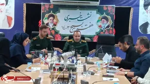 نشست خبری هفته بسیج در سپاه بندر ماهشهر