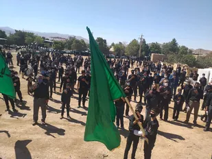 مراسم عاشورای حسینی در شهرستان کوهبنان برگزار شد.