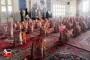 توزیع ۷۷۰ بسته معیشتی توسط بسیجیان همدانی در ماه مبارک رمضان