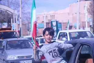 راهپیمایی ۲۲ بهمن بصورت رژه خودرویی در ابرکوه