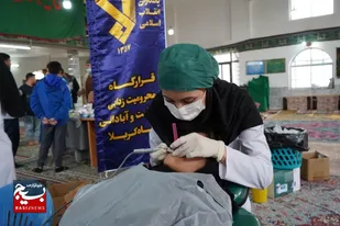کاروان سلامت دندانپزشکی و محفل انس با قرآن این بار در منطقه هزارجریب نکا