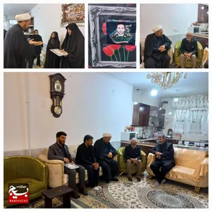 دیدار مسئول دفتر نمایندگی ولی&zwnj;فقیه در سپاه حضرت نبی اکرم (ص) با خانواده&zwnj; معظم شهدا