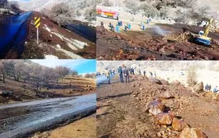شکستگی لوله نفت مارون در بخش میانکوه