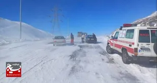 امدادرسانی به ۷۲۰ نفر در برف و کولاک خلخال