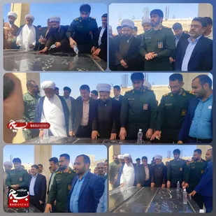 غبارروبی گلزار شهدای گمنام الوان با حضور مسئولان کرخه