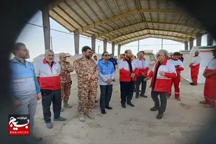 شرکت و برگزاری رزمایش امداد ونجات و هلال احمر توسط یگان امنیتی حیدر کرار علیه السلام به مناسبت هفته هلال احمر