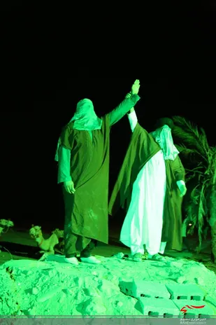 بازسازی واقعه غدیر خم درروستای عالی حسینی تنگستان