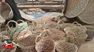 حصیر بافی؛ هنری عجین شده با نخل&zwnj;های جنوب